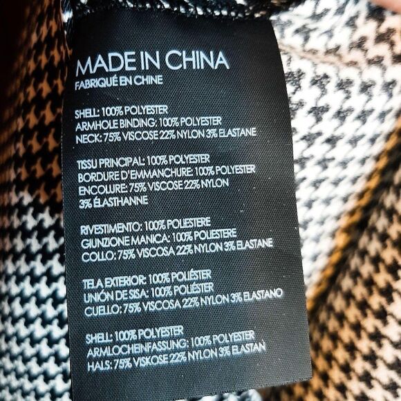 Club Monaco Morduu Houndstooth Top sz XS - Picture 7 of 7